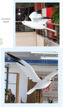 1pc Simulated Feather Seagulls Bird Figurines for Home Decor