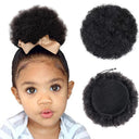 4Inch Afro Puff Drawstring Ponytail Clip-In Hair Bun Accessory