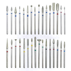 Diamond Ceramic Nail Bit Set: Precision Manicure Art Kit for Professionals