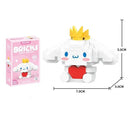 Sanrio Anime Building Block Set featuring Kuromi and My Melody - Creative Toy for Kids and Fans  ourlum.com Cinnamon f with box 