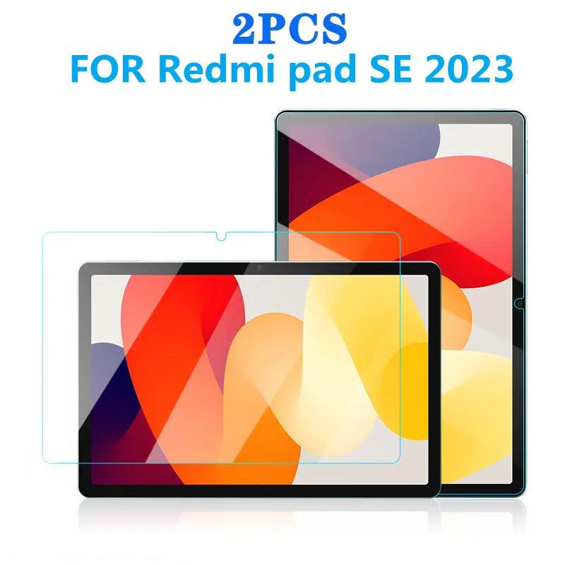 Xiaomi Redmi Pad SE 11" Clear Tempered Glass Screen Protector: 2-Pack  ourlum.com Default Title  