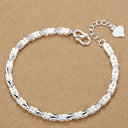 Sterling Silver Chain Bracelet Elegant Party Wedding Gift