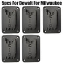 5pcs Tool Holder Dock Wall Mount Storage Rack For Dewalt 14.4V 18V 20V Milwaukee 18V Drill Tools Holder