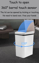 Bathroom Touchless Trash 12L Motion Sensor Trash Can