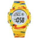 COOBOS Kids Waterproof LED Sports Watch Active Navy Blue Camo