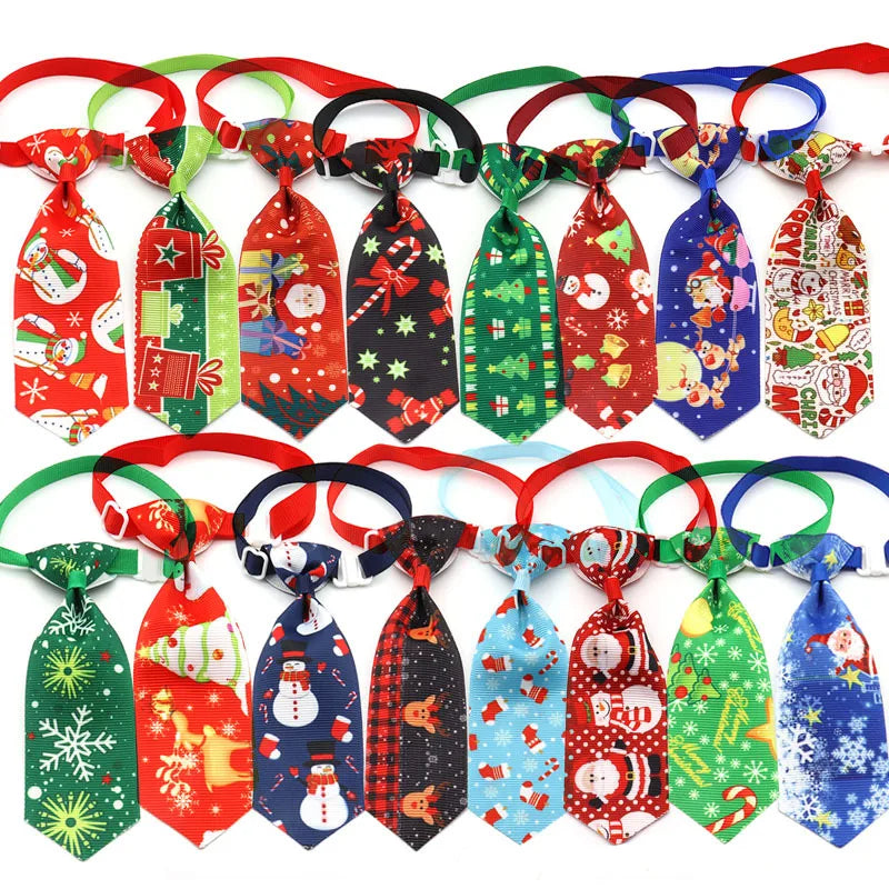 Festive Pet Bow Tie for Cats and Dogs: Enhance Your Pet's Style for the Holidays!  ourlum.com   