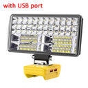 8 Inch Cordless LED Work Light Fit for Dewalt 18V 20V Battery