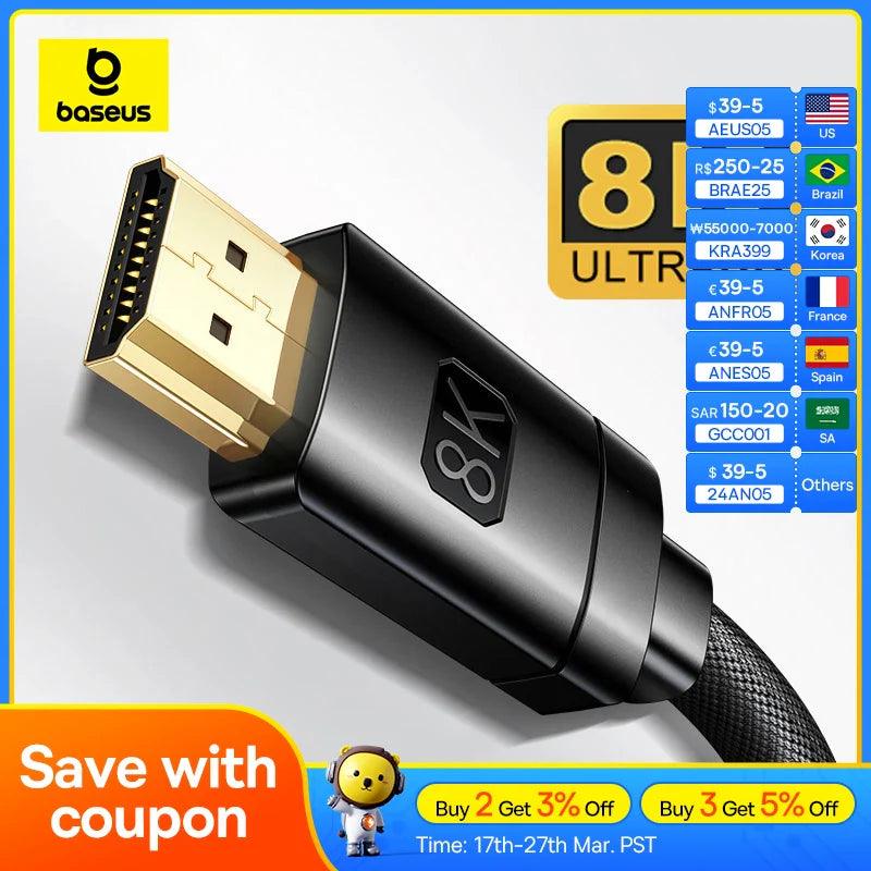 Baseus HDMI Cable: High Definition Performance & Dynamic HDR  ourlum.com   