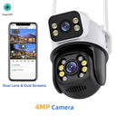 Outdoor Security Camera: 4K AI Tracking Surveillance Cam  ourlum.com 4MP NO CARD EU plug 