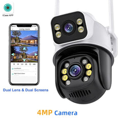 4K Outdoor Security Camera with AI Motion Tracking and Night Vision