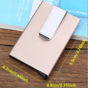 Slim Metal Card Wallet Business Minimalist RFID Cardholder