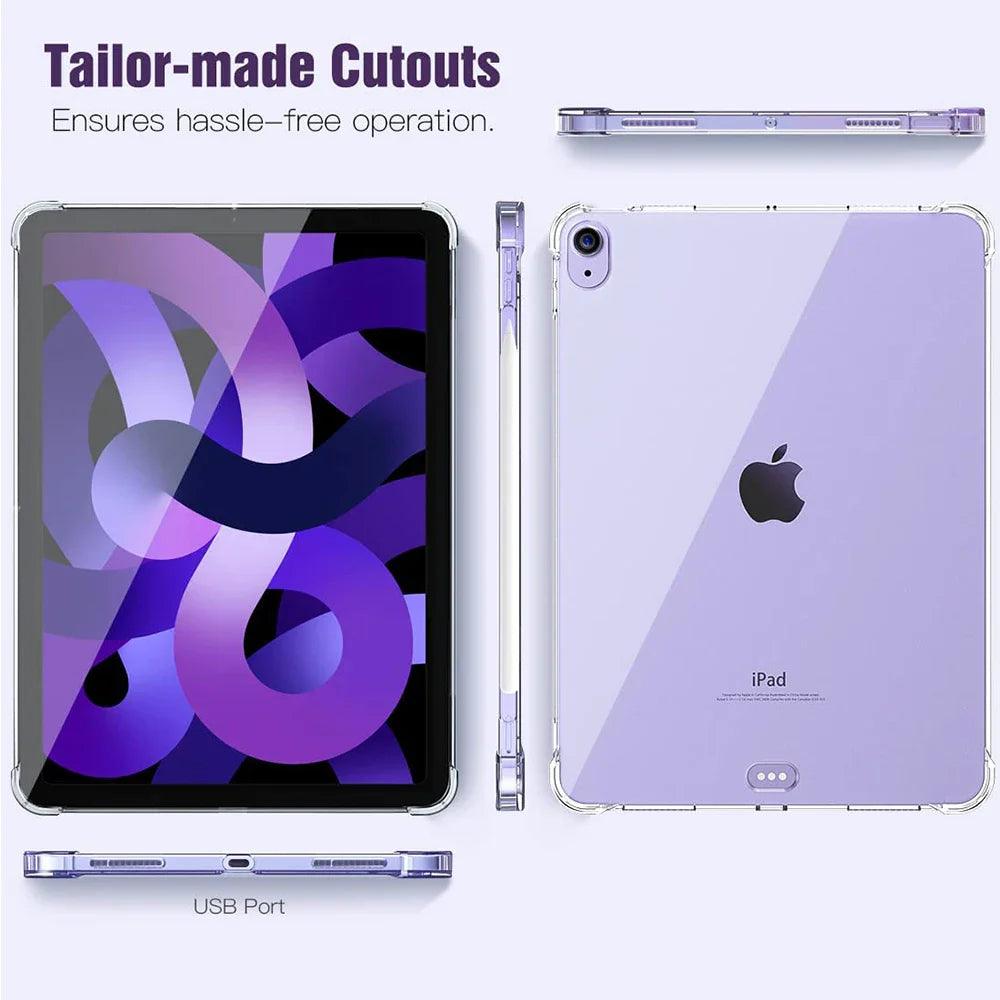 iPad Clear Silicone Case: Stylish Transparent Protection for All Models  ourlum.com   