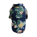 Hawaiian Style Pet Shirt: Pineapple Print Breathable Dog Clothes  ourlum.com Navy Blue Pineapple S 