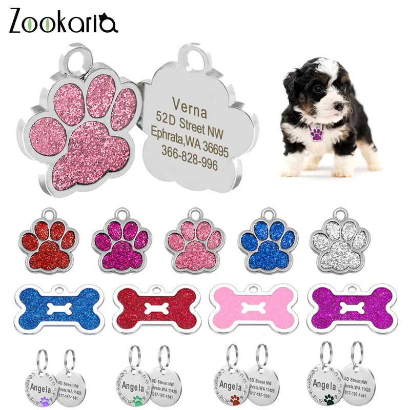 Personalized Stainless Steel Pet ID Tag for Dogs and Cats  ourlum.com   