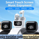 Real-Time New Voice Translation Earbuds 80 Languages Wireless Bluetooth 5.0 Headset