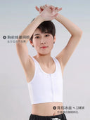 Chest Breast Binder Trans Crop Top Bandage Zipper Bra Tank