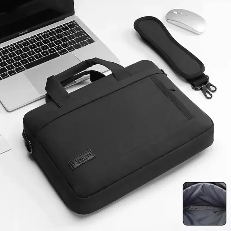 Professional Laptop Messenger Bag for 13-17 Inch Macbook Air Pro HP Huawei Asus Dell - Oxford Cloth Material - Zipper Closure - Versatile and Portable Choice for Men and Women  ourlum.com   