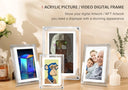 Acrylic Digital Photo Frame 5/7 Inch 1000mAh IPS Screen