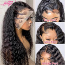 Bulk Brazilian Deep Wave Lace Front Wig Pre-Plucked Human Hair