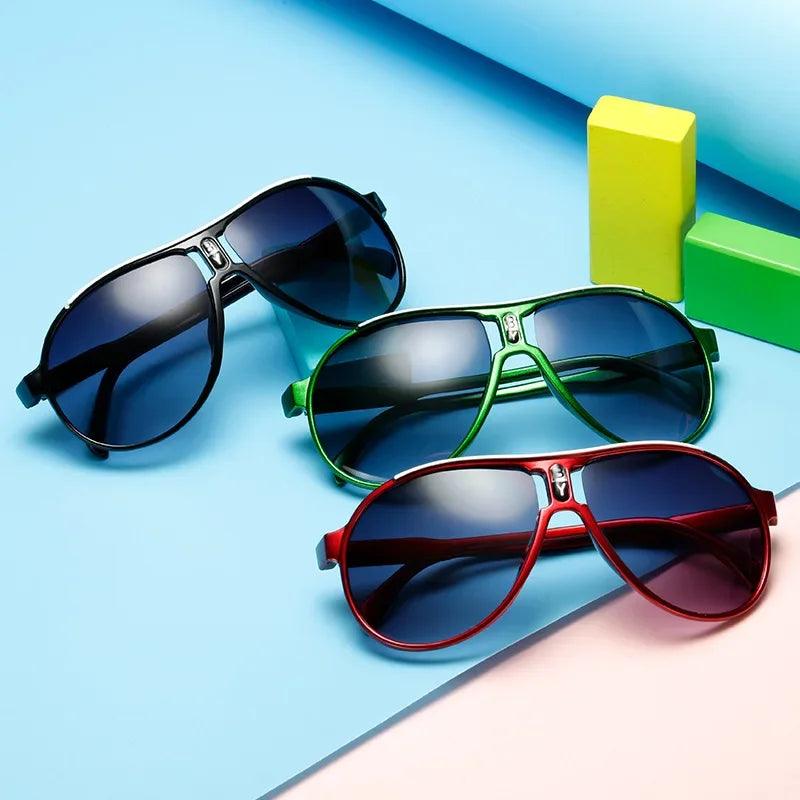 Children's UV400 Fashion Sunglasses - Colorful Retro Shades for Summer Fun