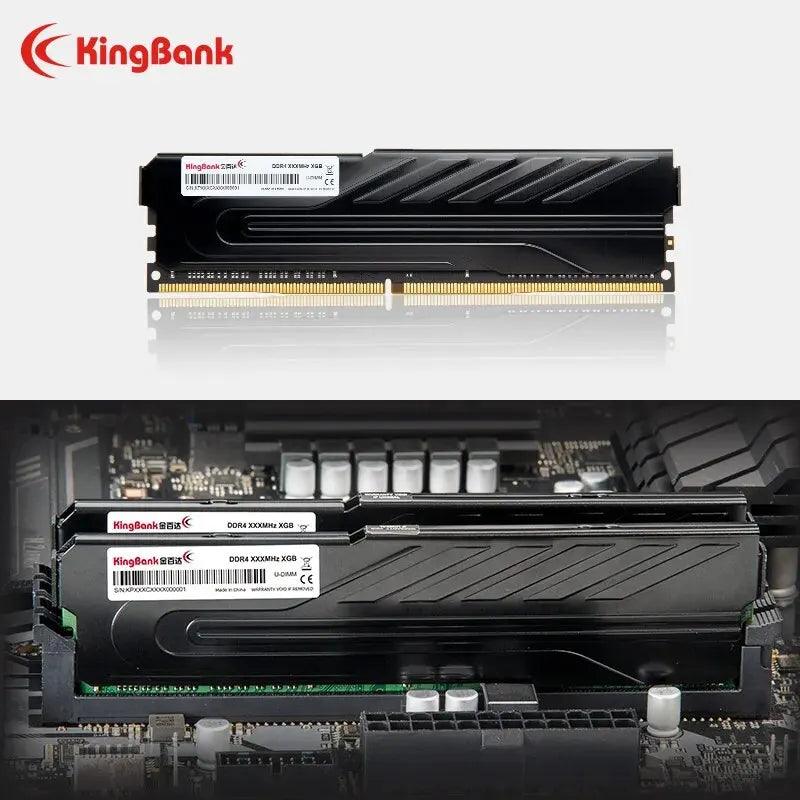 KingBank Intel Gaming RAM: High Frequency, Heatsink, XMP Support  ourlum.com   