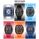 CURREN Chronograph Square Dial Men's Wristwatch: Luxury Waterproof Timepiece  ourlum.com   