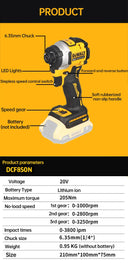 DEWALT DCF850 20V Cordless Impact Driver Compact Tool