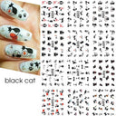 Winter Hedgehog Nail Art Stickers for Charming Nails