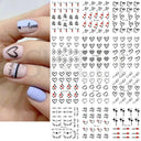 Winter Hedgehog Nail Art Stickers for Charming Nails