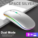 Bluetooth RGB Wireless Mouse Rechargeable Silent for MacBook