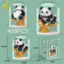 Cute Panda Micro Building Blocks: Creative DIY Animal City Toy  ourlum.com 17-1no box  