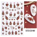 Winter Snowflake Nail Art Stickers for Holiday Glam Designs