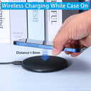 30W Wireless Charger Pad Stand for iPhone 15 14 13 12 11X8 Samsung Xiaomi Phone Chargers Induction Fast Charging Dock Station