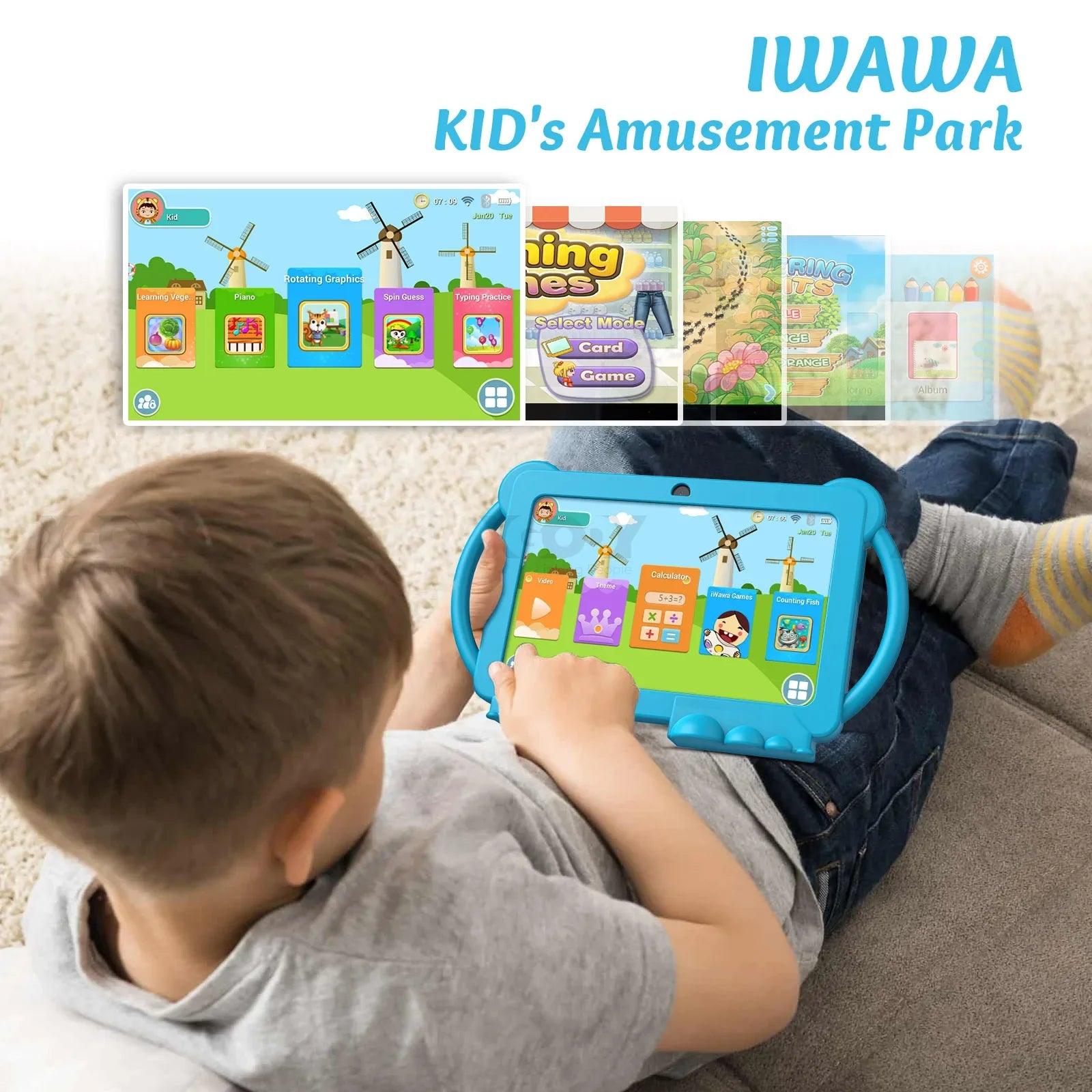 XGODY 7 Inch Android Kids Tablet PC For Study Education IPS Screen 4Core WiFi OTG Children Tablets Cute Protective Case Optional  ourlum.com   