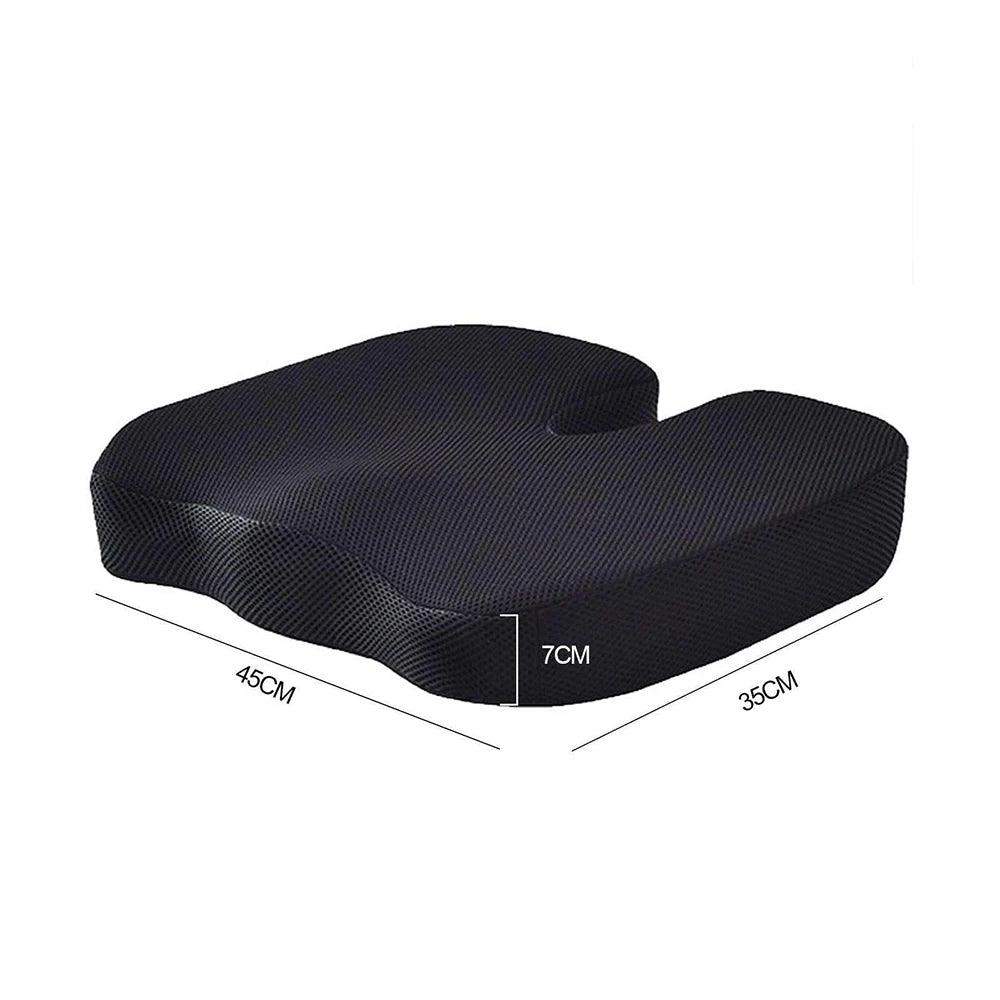 Orthopedic Memory Foam Seat Cushion with Massage Pad for Home Office Comfort