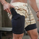 Summer Shorts For Mens Sports Sweatpants 2 In 1 Quick Dry