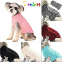 Cozy Knitted Pet Sweater: Stylish Winter Outfit for Small Dogs & Cats  ourlum.com   