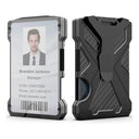 Badge Card Holder Carbon Fiber Wallet For Men Slim Design