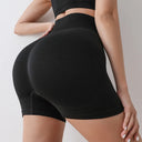 High Waisted Seamless Women's Yoga Shorts with Butt Lifting Scrunch