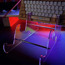 Keyboard Stand: Transparent Acrylic Storage for Desk Organization