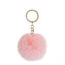 Cute Animal Keychains with Fluffy Fur Ball Bag Pendant