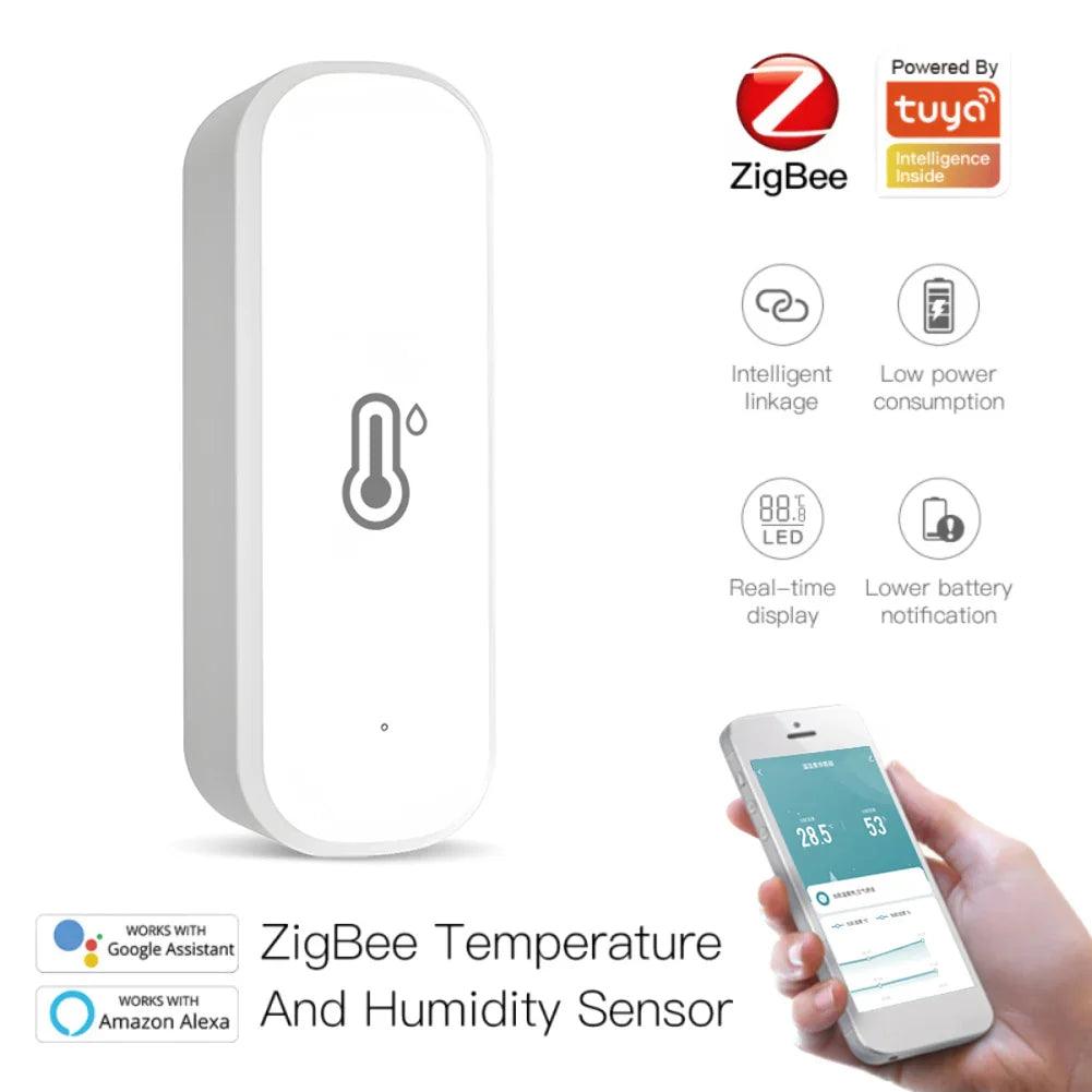 Smart Temperature and Humidity Sensor for Smart Home Control  ourlum.com zigbee sensor CHINA 