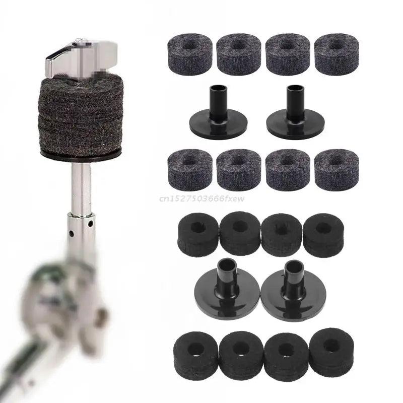 8 Pcs Cymbal Stand Felt Washer Plastic Drum Long Cymbal Sleeves Drum Kit Cymbal Support Musical Instruments Accessory