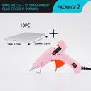 90W Hot Melt Glue Gun with Switch for 7mm Glue Stick Mini Indusrial Adhesive Hot Gun Electric Heat Temperature Gun Repair Tool  ourlum.com P with 10Pcs Sticks  