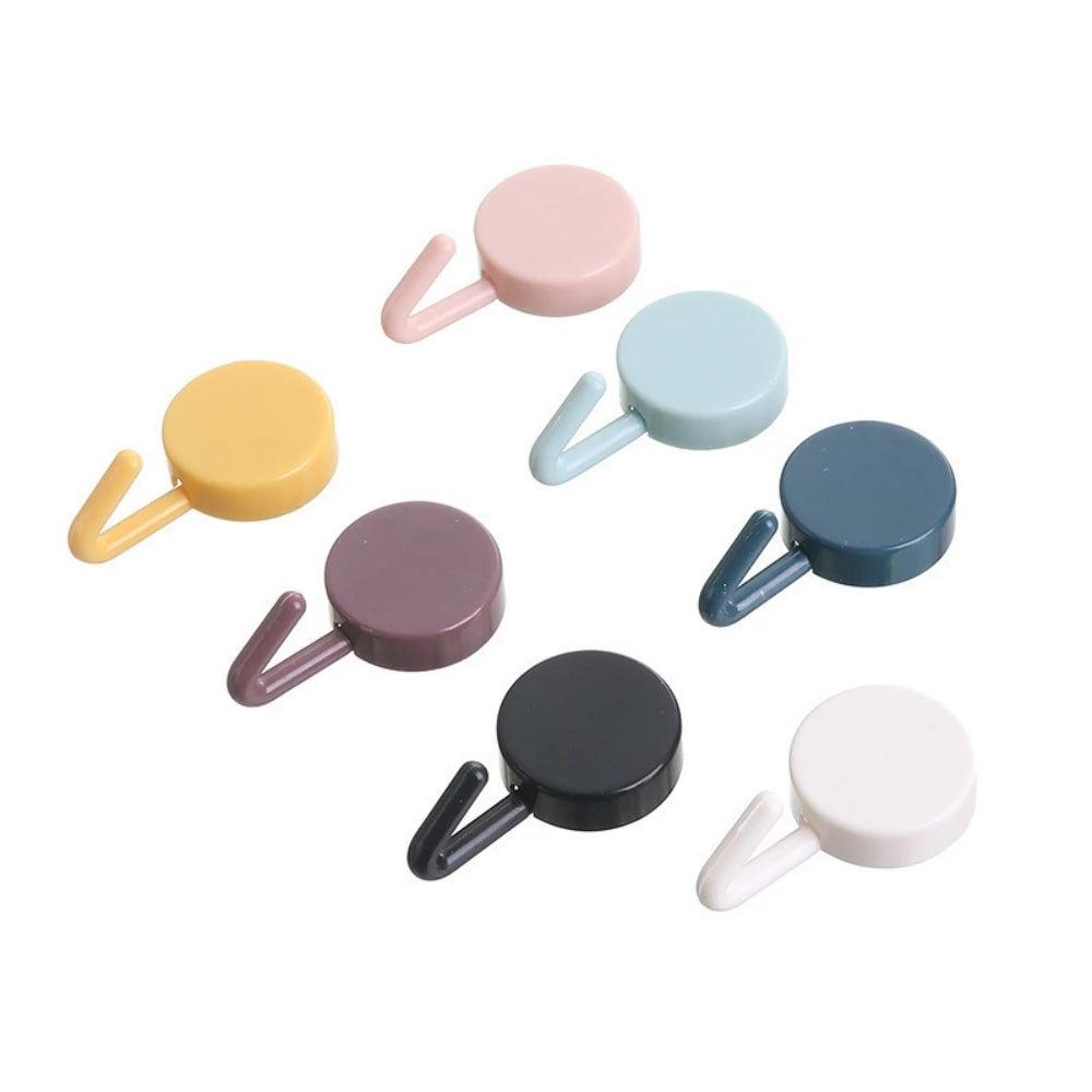 Multipurpose Adhesive Wall Hooks Set with Colorful Design for Easy Organization  ourlum.com   