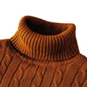 Men's Cozy Turtleneck Knit Sweater Winter Style Essential