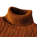 Men's Winter Turtleneck Wool Sweater Stylish Cozy Pullover