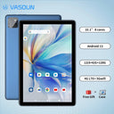 VASOUN Android Tablet: Octa Core, 128GB ROM, Dual SIM 4G Unlocked  ourlum.com us Blue with case 