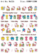 Adorable Cartoon Hello Kitty Nail Sticker Set for Nail Art