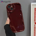 New Year Casing For iPhone 15 14 Plus 13 12 11 Pro Max Red Cover